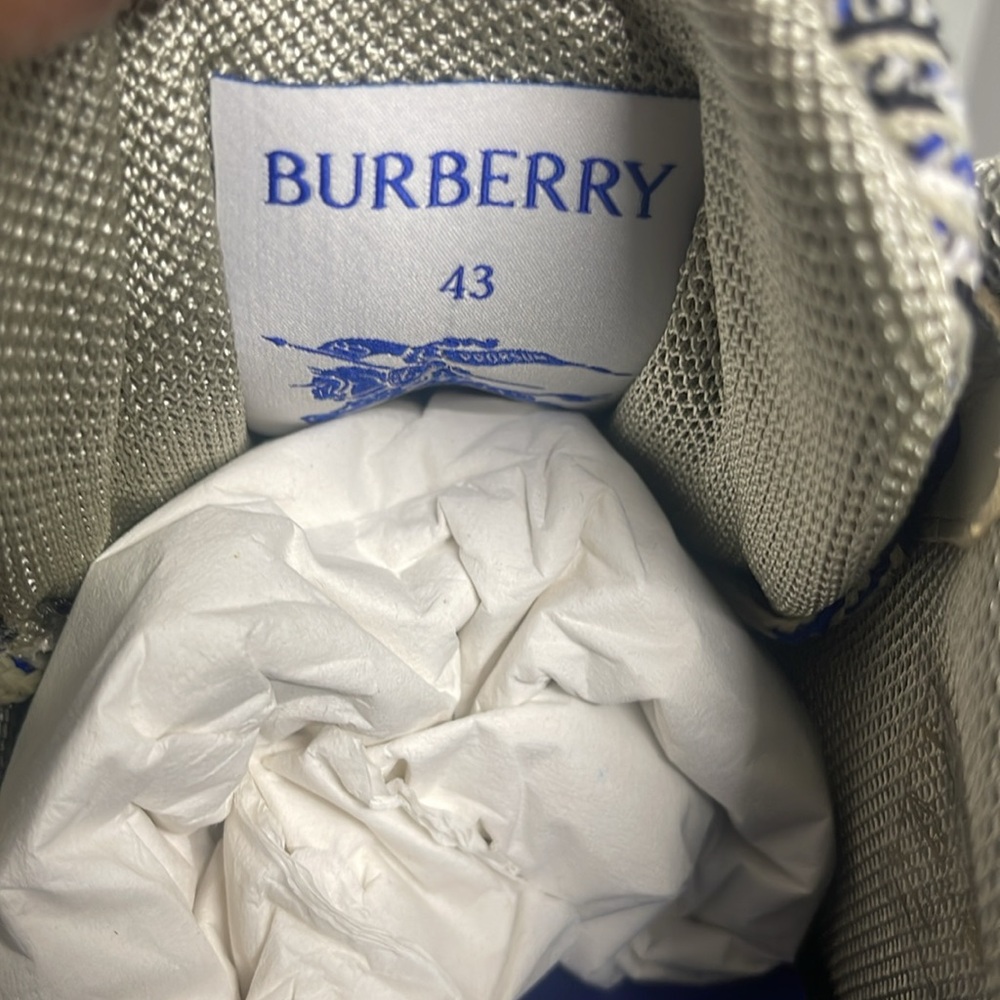 Brand new Burberry Box Check Knit Low-Top Sneakers 43 - Picture 6 of 13